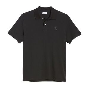 Saturdays Nyc Jake Short Sleeve Polo Black